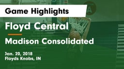 Floyd Central  vs Madison Consolidated  Game Highlights - Jan. 20, 2018