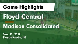Floyd Central  vs Madison Consolidated  Game Highlights - Jan. 19, 2019