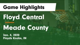 Floyd Central  vs Meade County  Game Highlights - Jan. 4, 2020