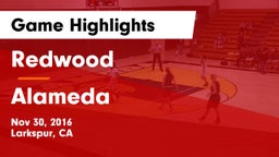 Redwood  vs Alameda  Game Highlights - Nov 30, 2016