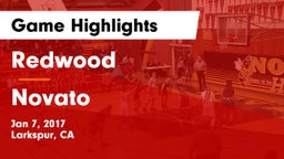Redwood  vs Novato  Game Highlights - Jan 7, 2017