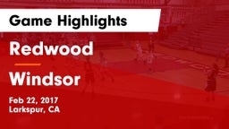 Redwood  vs Windsor  Game Highlights - Feb 22, 2017