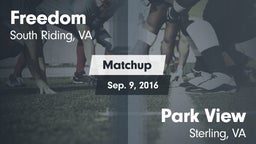 Matchup: Freedom  vs. Park View  2016