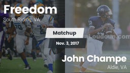 Matchup: Freedom  vs. John Champe   2017