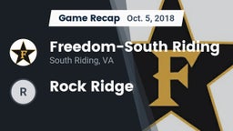 Recap: Freedom-South Riding  vs. Rock Ridge 2018