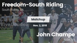 Matchup: Freedom-South Riding vs. John Champe   2018