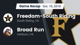 Recap: Freedom-South Riding  vs. Broad Run  2018