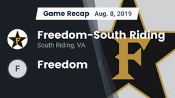 Recap: Freedom-South Riding  vs. Freedom 2019