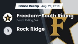 Recap: Freedom-South Riding  vs. Rock Ridge 2019