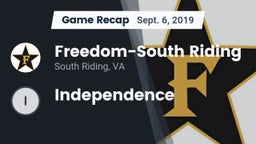 Recap: Freedom-South Riding  vs. Independence 2019