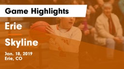 Erie  vs Skyline  Game Highlights - Jan. 18, 2019