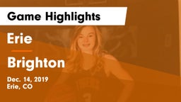 Erie  vs Brighton  Game Highlights - Dec. 14, 2019