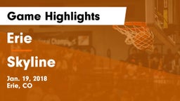 Erie  vs Skyline  Game Highlights - Jan. 19, 2018