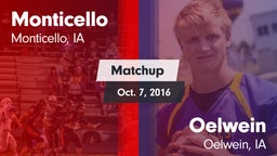 Matchup: Monticello High vs. Oelwein  2016