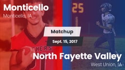 Matchup: Monticello High vs. North Fayette Valley 2017