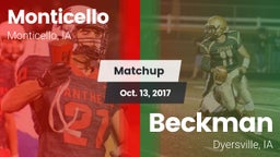 Matchup: Monticello High vs. Beckman  2017