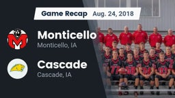 Recap: Monticello  vs. Cascade  2018
