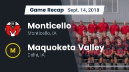 Recap: Monticello  vs. Maquoketa Valley  2018