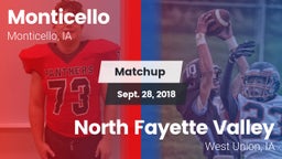 Matchup: Monticello High vs. North Fayette Valley 2018