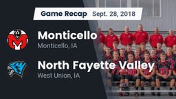 Recap: Monticello  vs. North Fayette Valley 2018