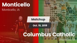 Matchup: Monticello High vs. Columbus Catholic  2018