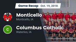 Recap: Monticello  vs. Columbus Catholic  2018