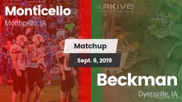 Matchup: Monticello High vs. Beckman  2019