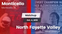 Matchup: Monticello High vs. North Fayette Valley 2019