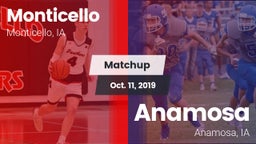 Matchup: Monticello High vs. Anamosa  2019