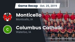 Recap: Monticello  vs. Columbus Catholic  2019