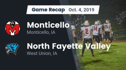 Recap: Monticello  vs. North Fayette Valley 2019