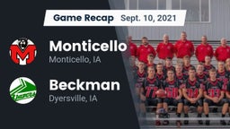 Recap: Monticello  vs. Beckman  2021
