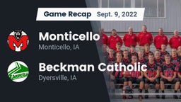 Recap: Monticello  vs. Beckman Catholic  2022