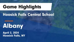 Hoosick Falls Central School vs Albany  Game Highlights - April 2, 2024