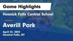 Hoosick Falls Central School vs Averill Park  Game Highlights - April 22, 2024