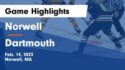 Norwell  vs Dartmouth  Game Highlights - Feb. 14, 2023