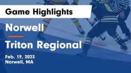 Norwell  vs Triton Regional  Game Highlights - Feb. 19, 2023