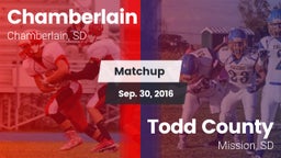 Matchup: Chamberlain High vs. Todd County  2016