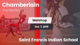 Matchup: Chamberlain High vs. Saint Francis Indian School 2016