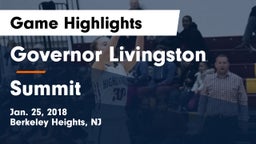 Governor Livingston  vs Summit  Game Highlights - Jan. 25, 2018