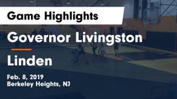 Governor Livingston  vs Linden  Game Highlights - Feb. 8, 2019