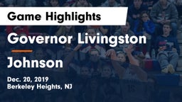 Governor Livingston  vs Johnson  Game Highlights - Dec. 20, 2019