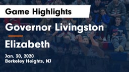 Governor Livingston  vs Elizabeth  Game Highlights - Jan. 30, 2020