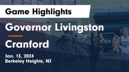 Governor Livingston  vs Cranford  Game Highlights - Jan. 13, 2024