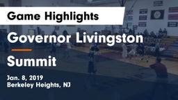 Governor Livingston  vs Summit  Game Highlights - Jan. 8, 2019