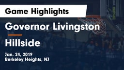 Governor Livingston  vs Hillside  Game Highlights - Jan. 24, 2019