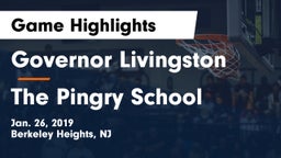 Governor Livingston  vs The Pingry School Game Highlights - Jan. 26, 2019