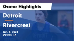 Detroit  vs Rivercrest  Game Highlights - Jan. 5, 2024