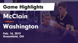 McClain  vs Washington  Game Highlights - Feb. 16, 2019