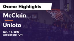 McClain  vs Unioto  Game Highlights - Jan. 11, 2020